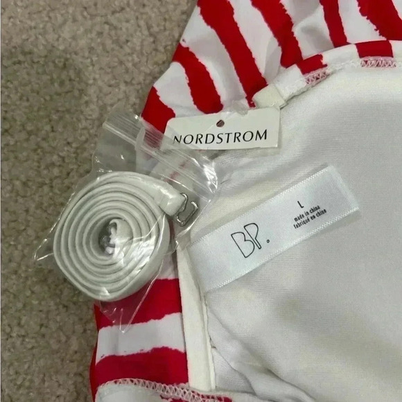 New with tags Nordstrom bp American flag red white and blue bikini top - Picture 3 of 3